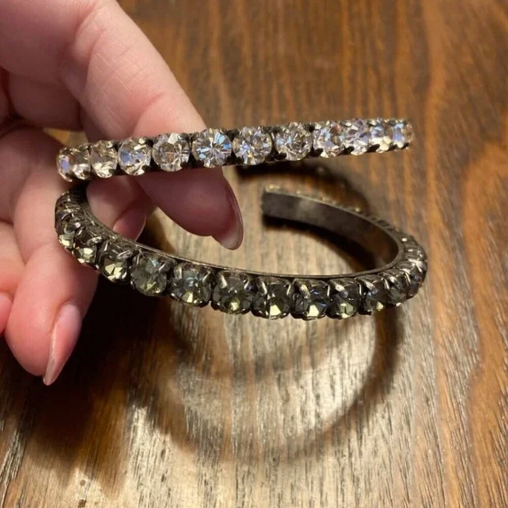 J. Crew Rhinestone Cuff Bracelet Set